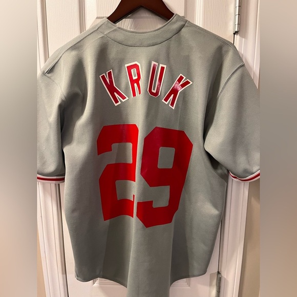 VTG 90’s Philadelphia Phillies MLB Baseball Jersey Large - Picture 7 of 8